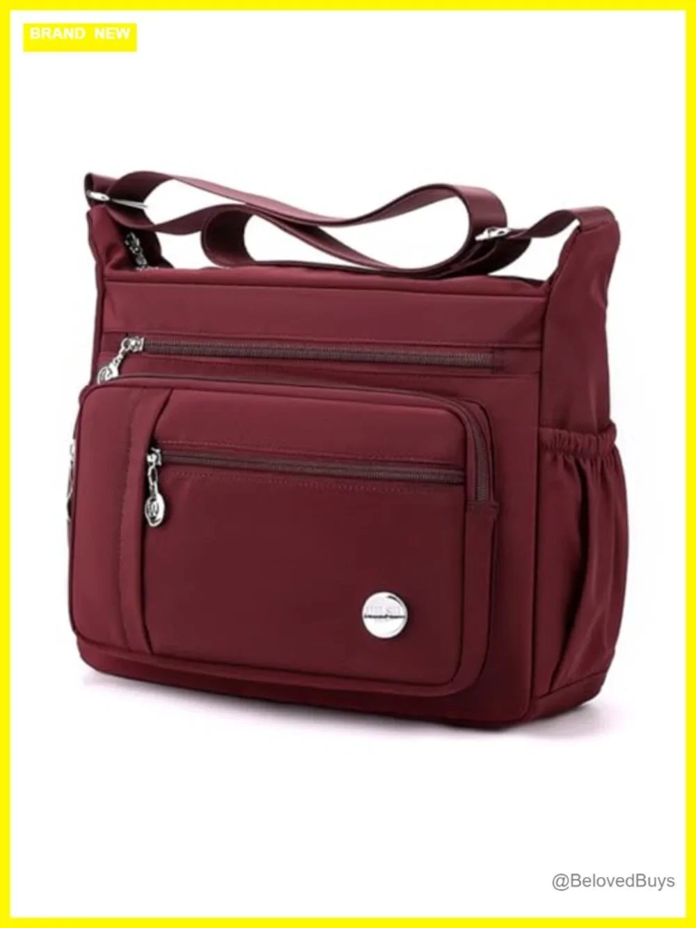 Crossbody Bag with Multiple Pockets, Top Handle Satchel, Roomy Shoulder Handbag